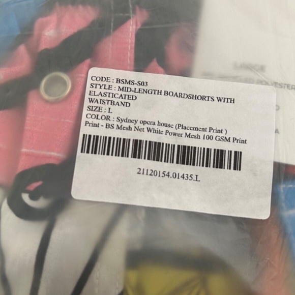 Swiminista x James Peter Henry Mid-Length Board Shorts Sydney Opera House Size L - Picture 5 of 8